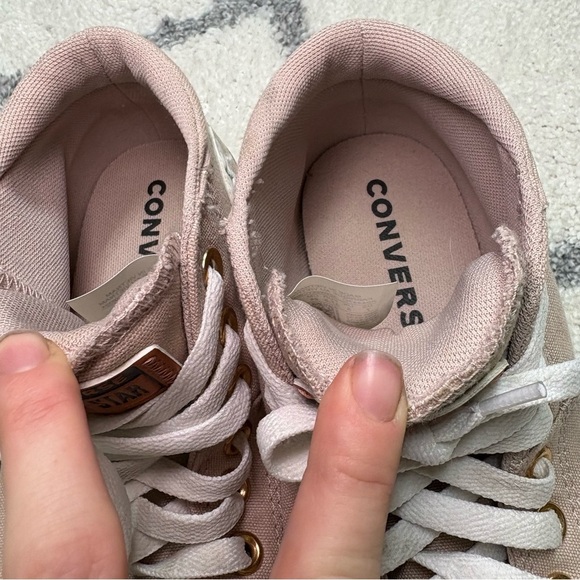 Converse Chuck Taylor All Star Mid Top Sneakers Pink High Rose Gold Skate Shoe - Picture 12 of 13